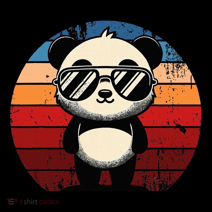 Retro Panda In Sunglasses Bbq Pool Party Funny Panda Zip Tote Bag