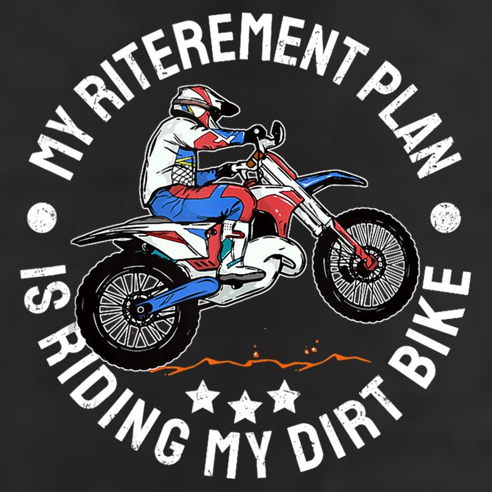 Retirement Plan I'm Riding My Dirt Bike MX Funny Motocross Adult Drive Performance Visor
