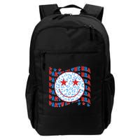 Retro Party In The USA Emoji Smiley Backpack