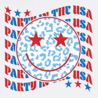 Retro Party In The USA Emoji Smiley Baby Bodysuit