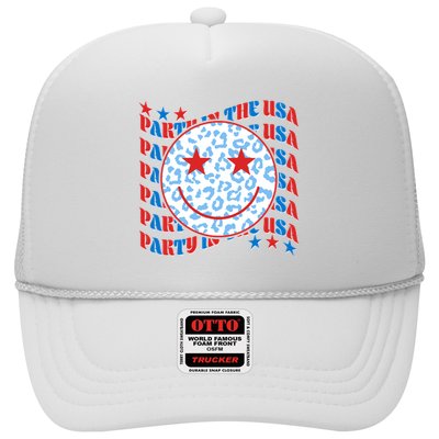 Retro Party In The USA Emoji Smiley Trucker Hat