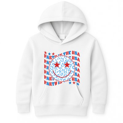 Retro Party In The USA Emoji Smiley Kids Hoodie