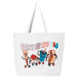 Retro Party In The Usa 4th Of July American Patriotic Meaningful Gift 25L Jumbo Tote