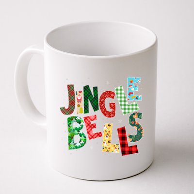 Red Plaid Jingle Bells Christmas Matching Family Pajama Coffee Mug