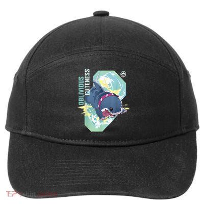 Rivals Pvp Jeff The Land Shark Oblivious Cuteness 7-Panel Snapback Hat
