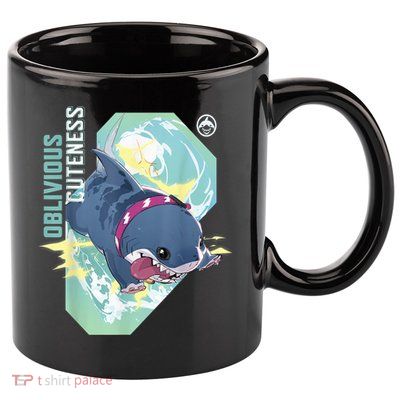 Rivals Pvp Jeff The Land Shark Oblivious Cuteness 11oz C Handle Ceramic Mug