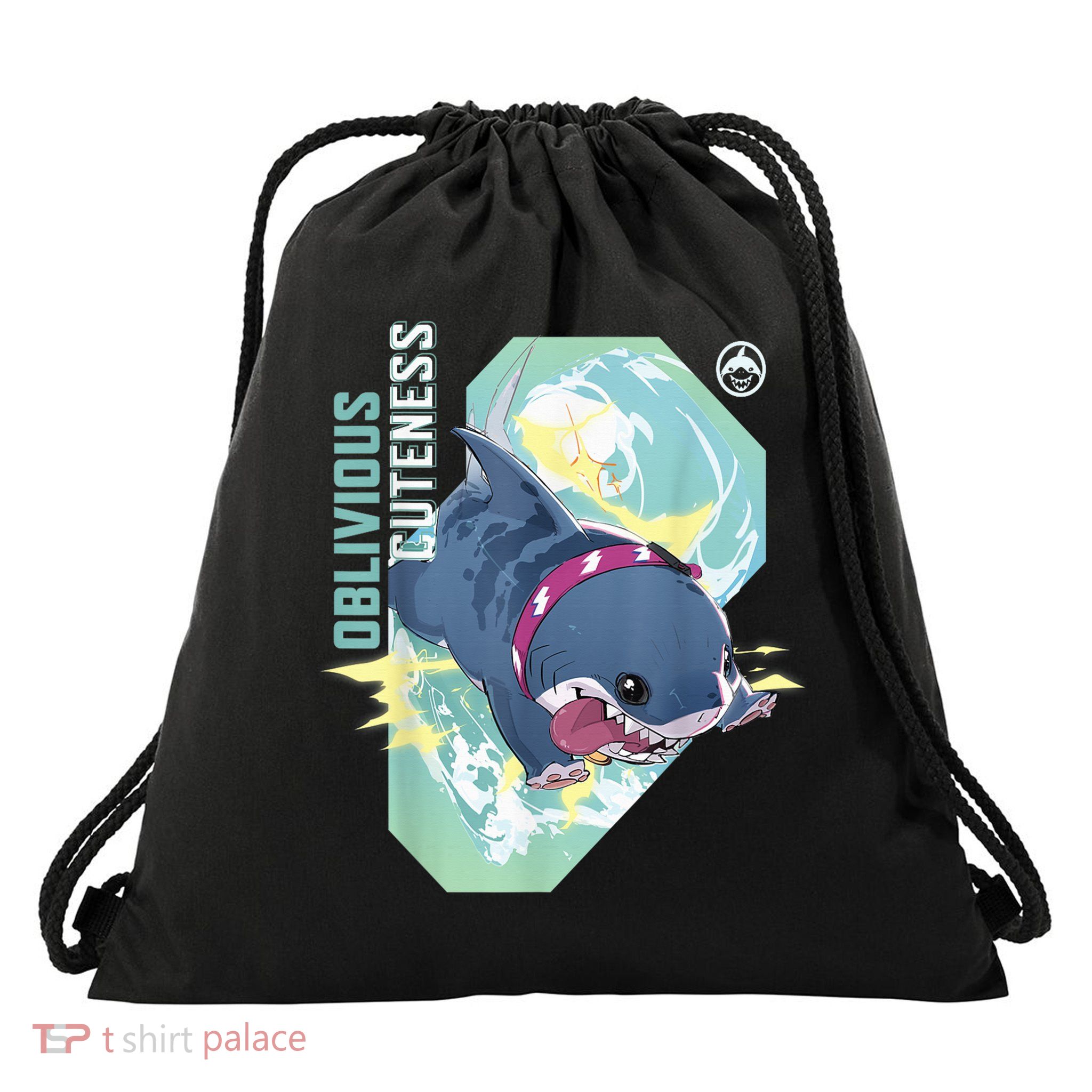 Rivals Pvp Jeff The Land Shark Oblivious Cuteness Drawstring Bag