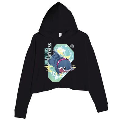 Rivals Pvp Jeff The Land Shark Oblivious Cuteness Crop Fleece Hoodie
