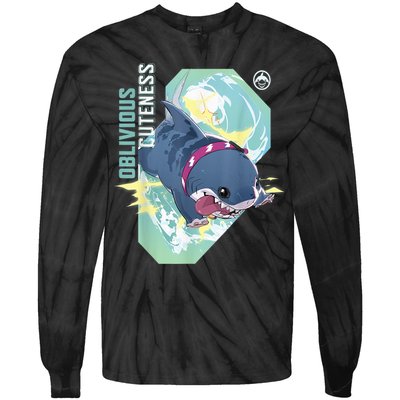 Rivals Pvp Jeff The Land Shark Oblivious Cuteness Tie-Dye Long Sleeve Shirt