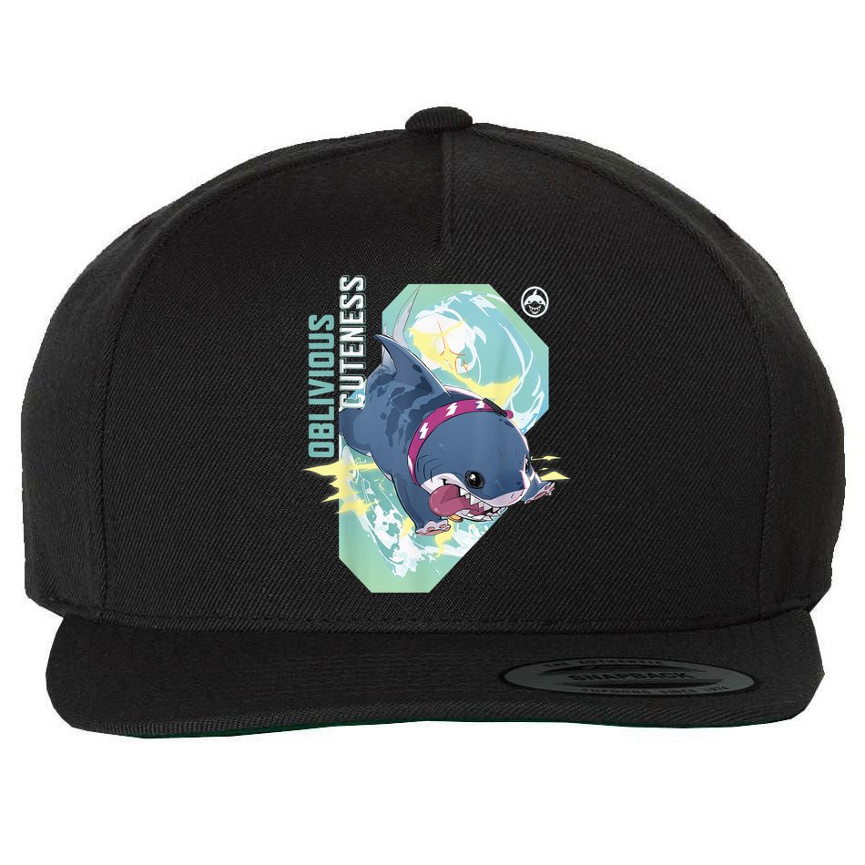 Rivals Pvp Jeff The Land Shark Oblivious Cuteness Wool Snapback Cap