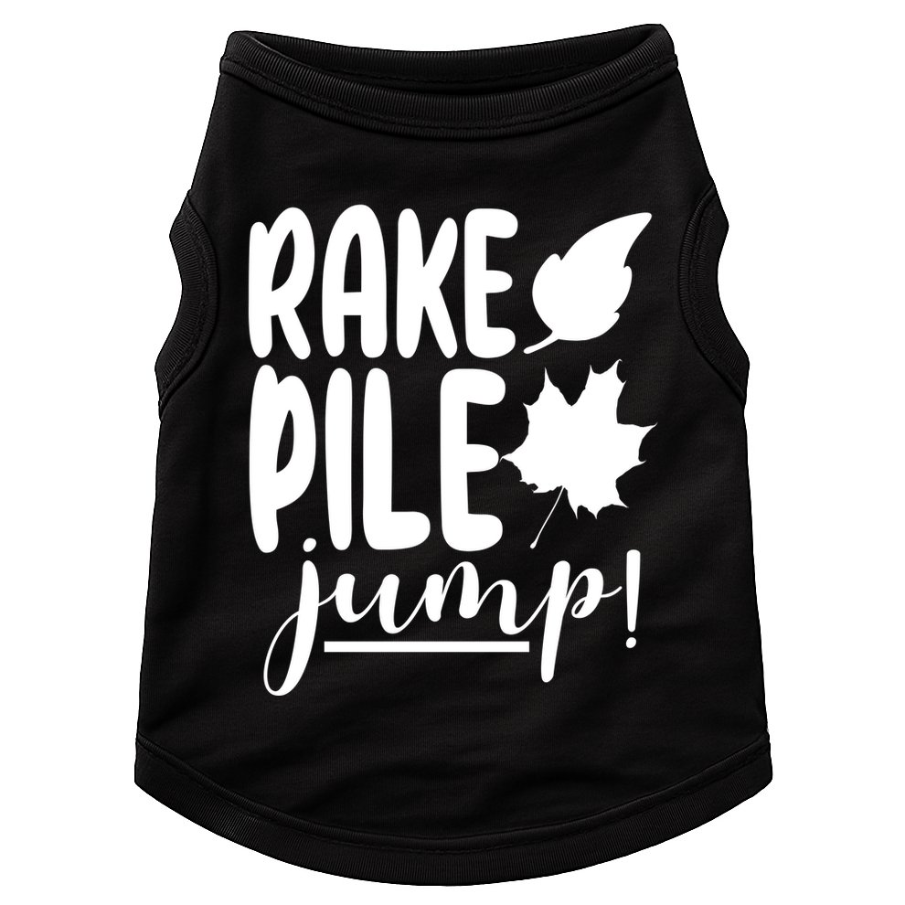Rake Pile Jump Fall Lover Doggie Tank