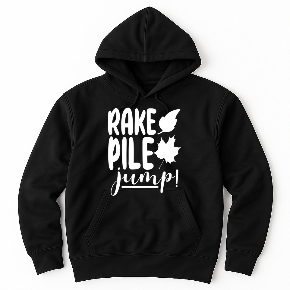 Rake Pile Jump Fall Lover Hoodie