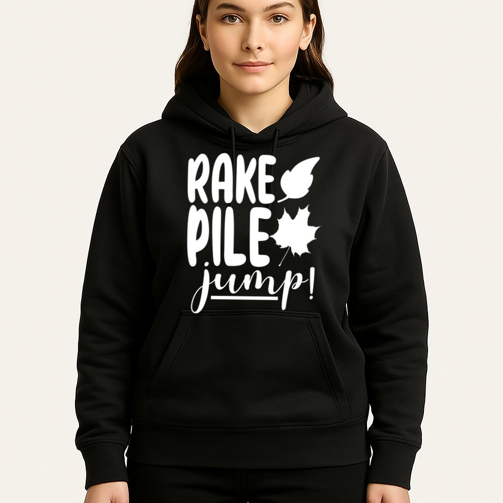 Rake Pile Jump Fall Lover Hoodie