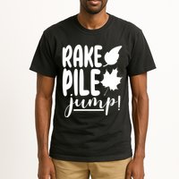 Rake Pile Jump Fall Lover Tall T-Shirt