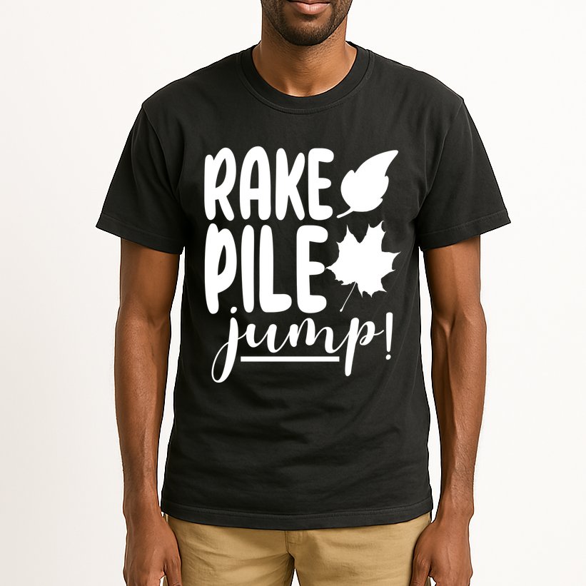 Rake Pile Jump Fall Lover Tall T-Shirt