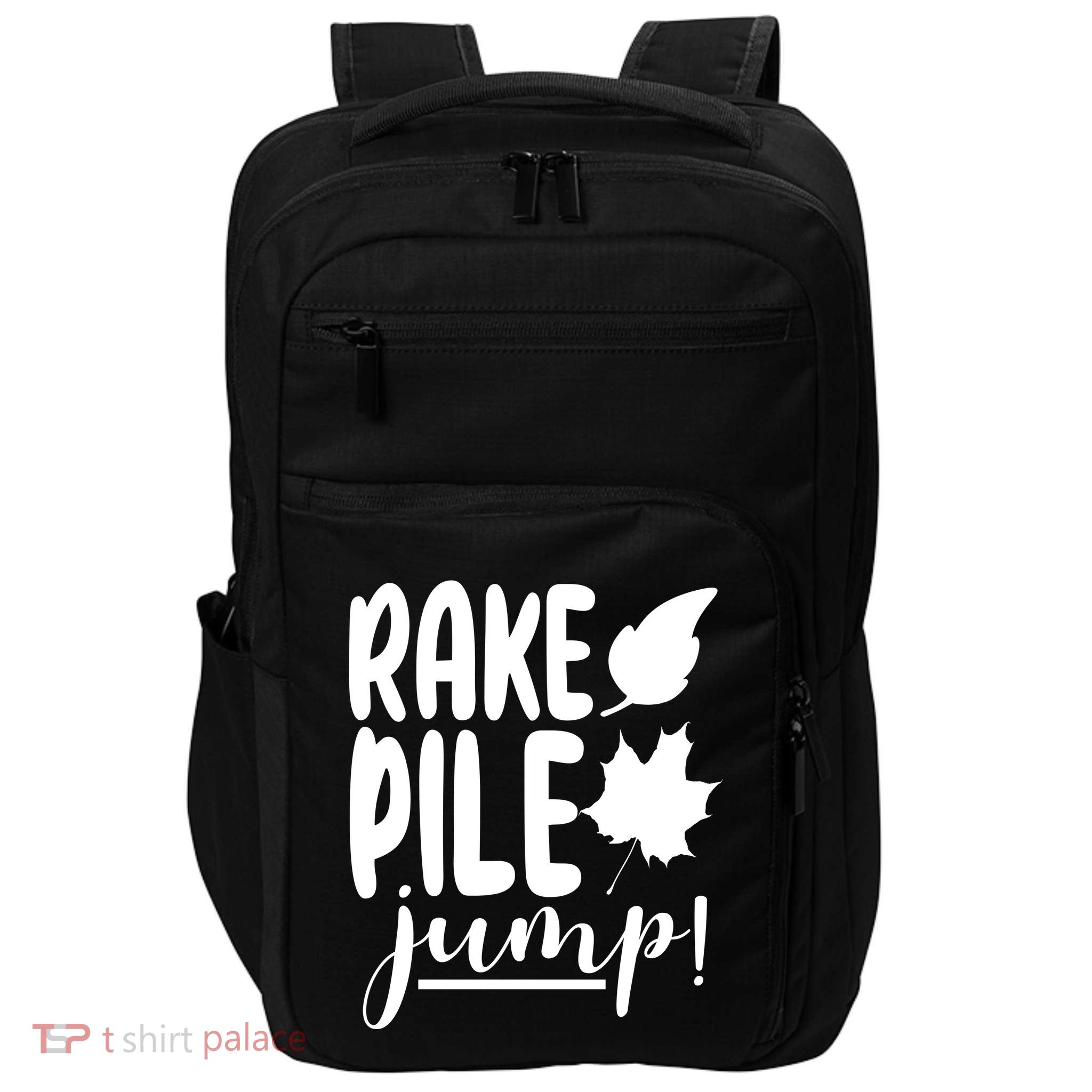 Rake Pile Jump Fall Lover Impact Tech Backpack