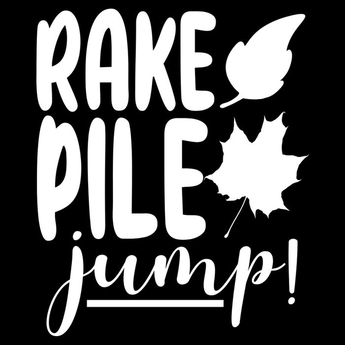 Rake Pile Jump Fall Lover 7-Panel Snapback Hat