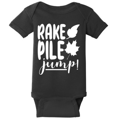 Rake Pile Jump Fall Lover Baby Bodysuit