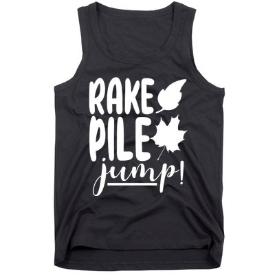 Rake Pile Jump Fall Lover Tank Top