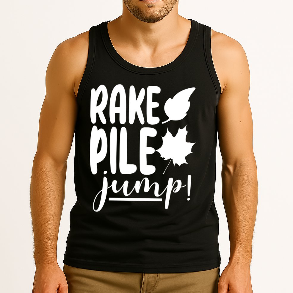 Rake Pile Jump Fall Lover Tank Top