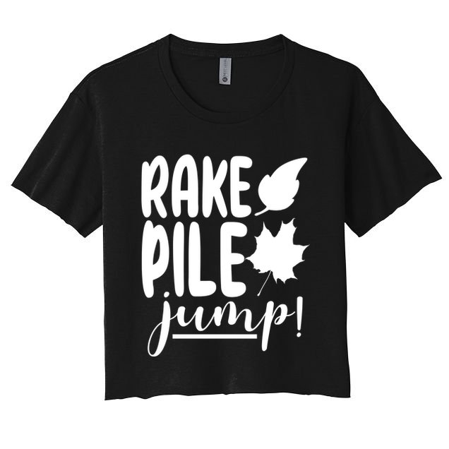 Rake Pile Jump Fall Lover Crop Top