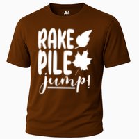 Rake Pile Jump Fall Lover Cooling Performance Crew T-Shirt