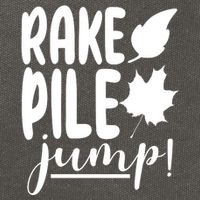 Rake Pile Jump Fall Lover Cotton Canvas Backpack