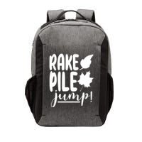 Rake Pile Jump Fall Lover Vector Backpack