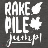 Rake Pile Jump Fall Lover Vector Backpack