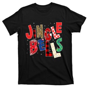 Red Plaid Jingle Bells Christmas Family Pajama T-Shirt