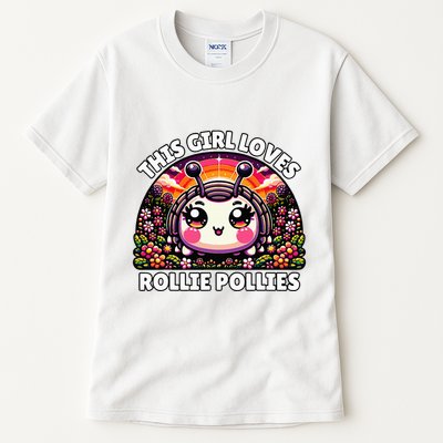 Roly Poly Kawaii Pill Bug This Girl Loves Rollie Pollies Tall T-Shirt