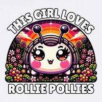 Roly Poly Kawaii Pill Bug This Girl Loves Rollie Pollies 11oz C Handle Ceramic Mug