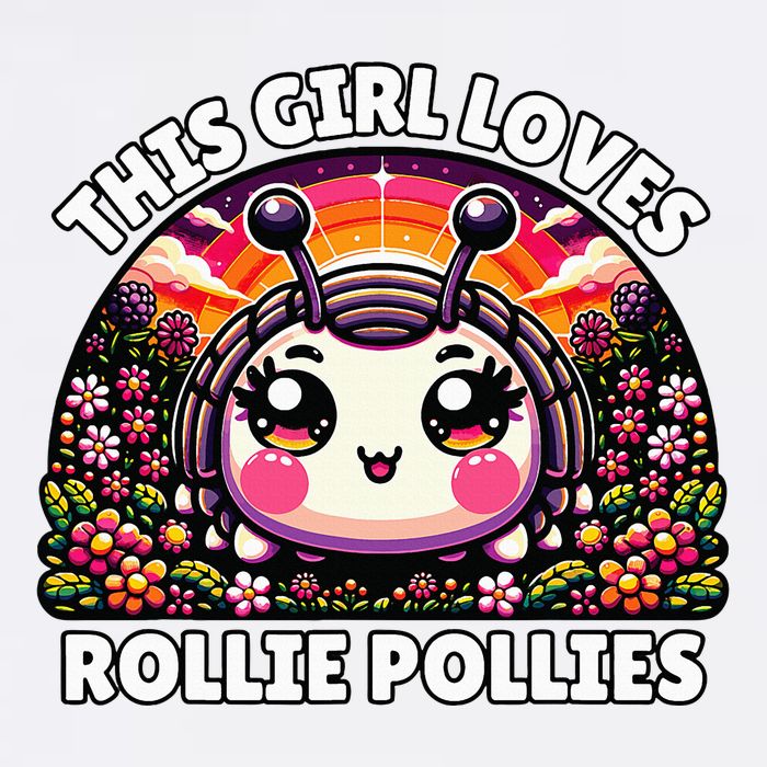 Roly Poly Kawaii Pill Bug This Girl Loves Rollie Pollies 11oz C Handle Ceramic Mug