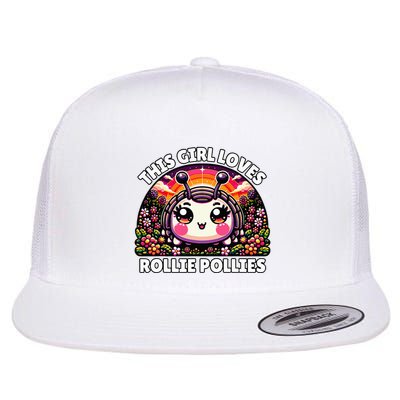Roly Poly Kawaii Pill Bug This Girl Loves Rollie Pollies Flatbill Hat