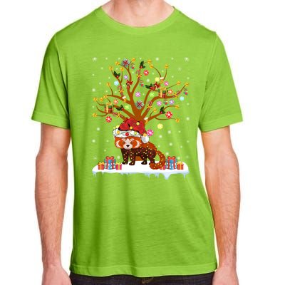 Red Panda Lighting Xmas Tree Gift Red Panda Christmas Tree Great Gift Adult ChromaSoft Performance T-Shirt