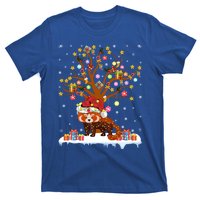 Red Panda Lighting Xmas Tree Gift Red Panda Christmas Tree Great Gift T-Shirt