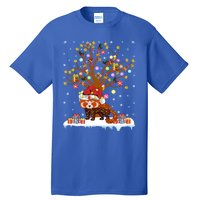 Red Panda Lighting Xmas Tree Gift Red Panda Christmas Tree Great Gift Tall T-Shirt