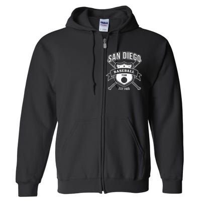 Retro Padre Look Tailgate Party Sport Fan Gift Full Zip Hoodie