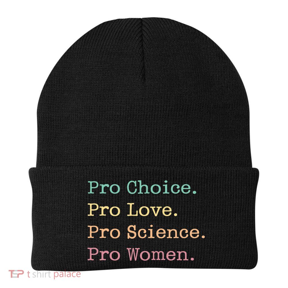 Retro Pro Love Pro Science Pro Women Feminism Knit Cap Winter Beanie