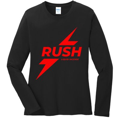 Rush Poppers Liquid Incense The Original Gay Bottom Ladies Long Sleeve Shirt