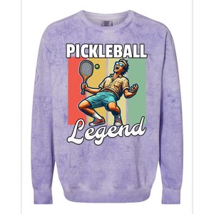 Retro Pickleball Legend Pickleball Meaningful Gift Colorblast Crewneck Sweatshirt