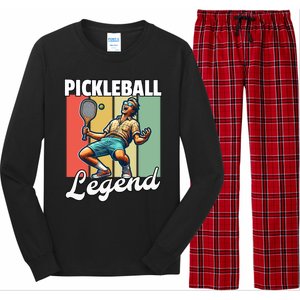 Retro Pickleball Legend Pickleball Meaningful Gift Long Sleeve Pajama Set