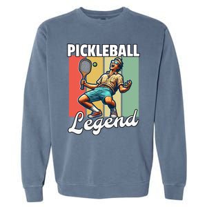 Retro Pickleball Legend Pickleball Meaningful Gift Garment-Dyed Sweatshirt