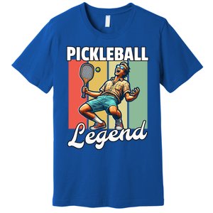 Retro Pickleball Legend Pickleball Meaningful Gift Premium T-Shirt