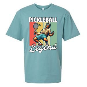 Retro Pickleball Legend Pickleball Meaningful Gift Sueded Cloud Jersey T-Shirt