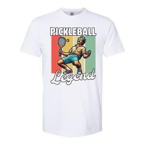 Retro Pickleball Legend Pickleball Meaningful Gift Softstyle CVC T-Shirt