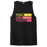 Retro Peace Love Theater For Actor & Actress PosiCharge Competitor Tank