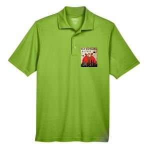 Red Panda Lover, Funny Red Pandazilla Men's Origin Performance Pique Polo