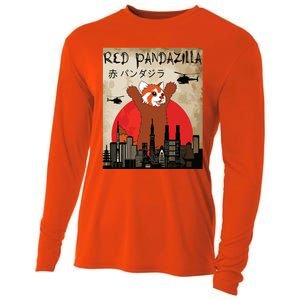 Red Panda Lover, Funny Red Pandazilla Cooling Performance Long Sleeve Crew