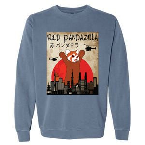 Red Panda Lover, Funny Red Pandazilla Garment-Dyed Sweatshirt